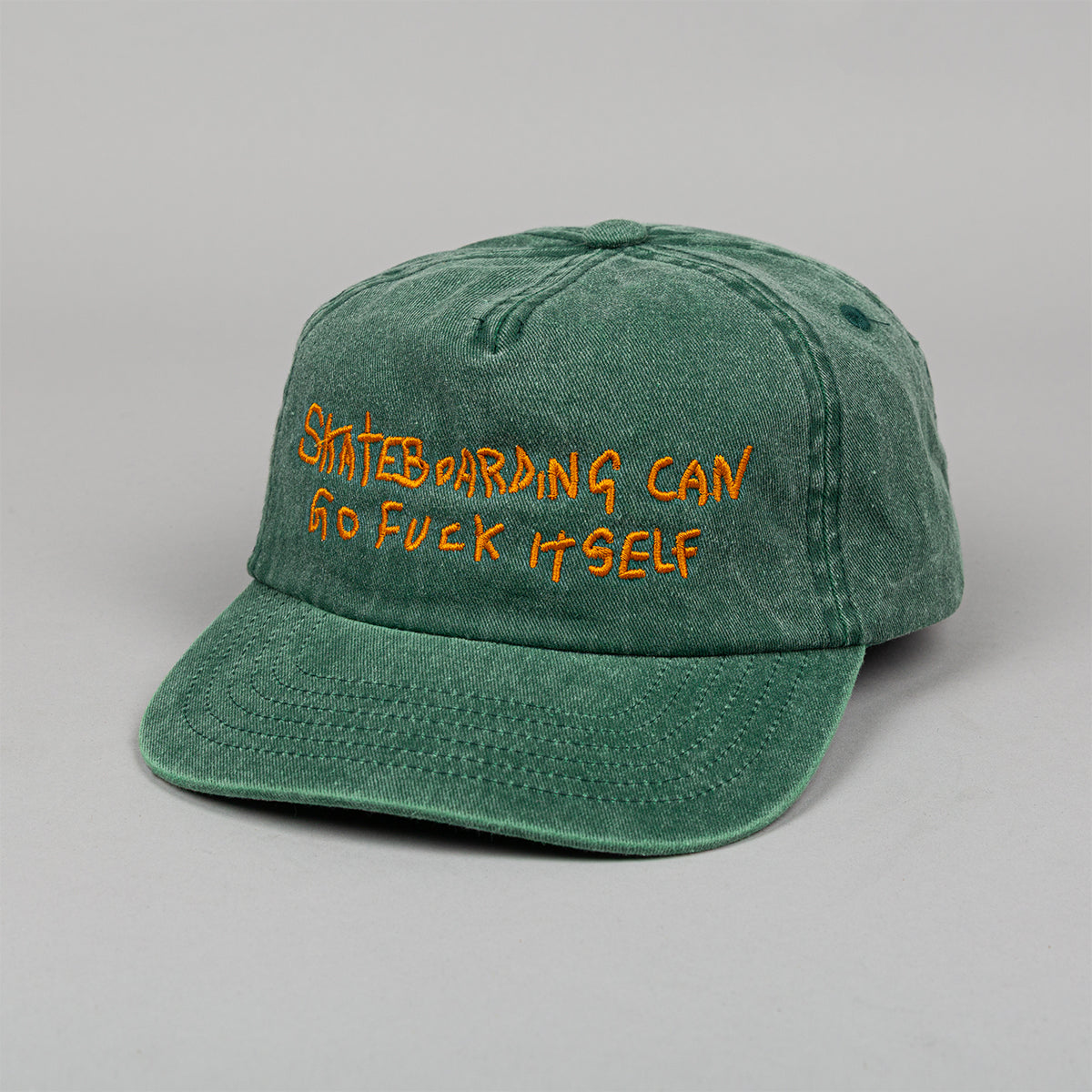 Roadkill Green Skateboarding Can Go Fuck Itself Cap