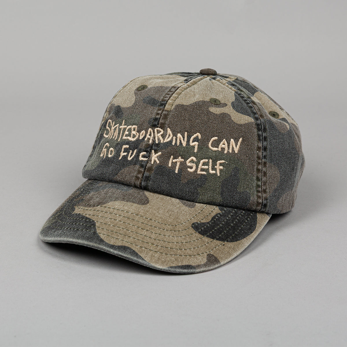 Roadkill Camo Skateboarding Can Go Fuck Itself Cap