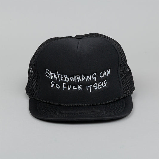 Skateboarding Can Go Fuck Itself Trucker Hat - Black