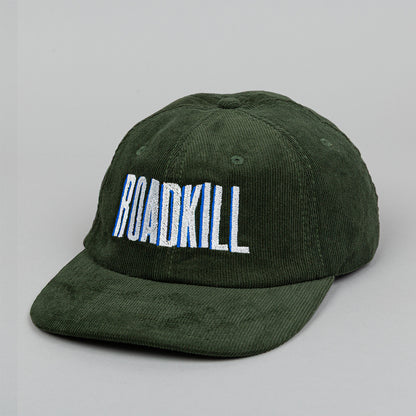 Dark Green Corduroy RoadKill Embroidered 5 Panel