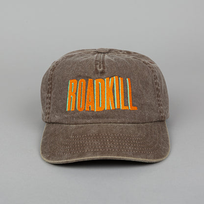 Roadkill Embroidered 5 Panel Vintage Grey Cap