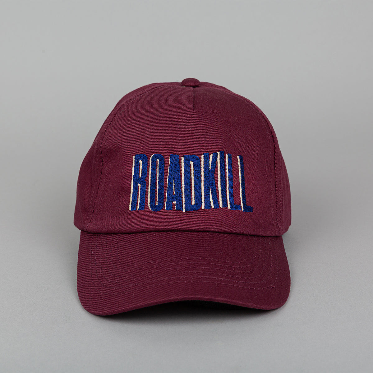 RoadKill Embroidered 5 Panel Burgundy Cap