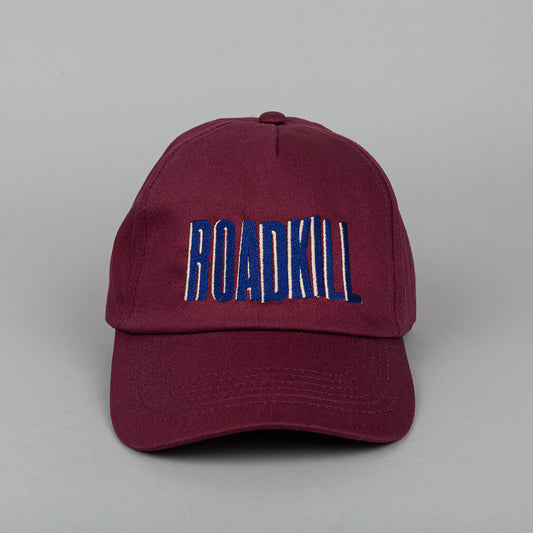 RoadKill Embroidered 5 Panel Burgundy Cap