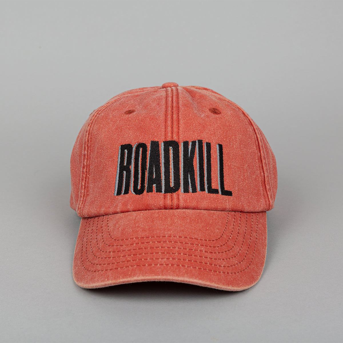 RoadKill Embroidered 5 Panel Vintage Orange Cap