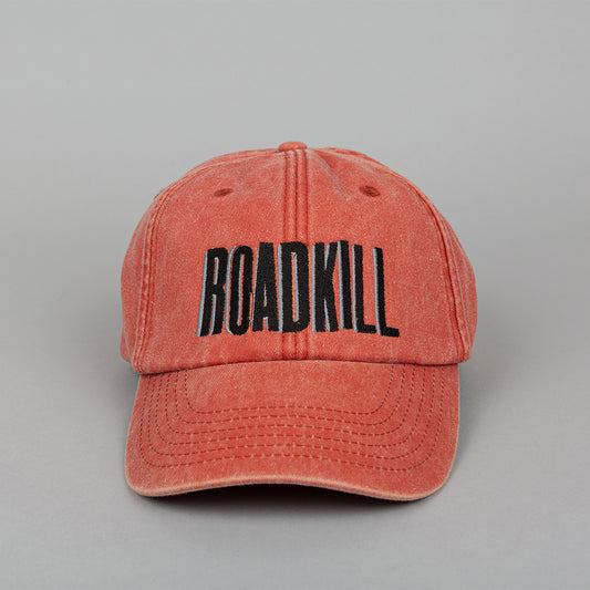 RoadKill Embroidered 5 Panel Vintage Orange Cap