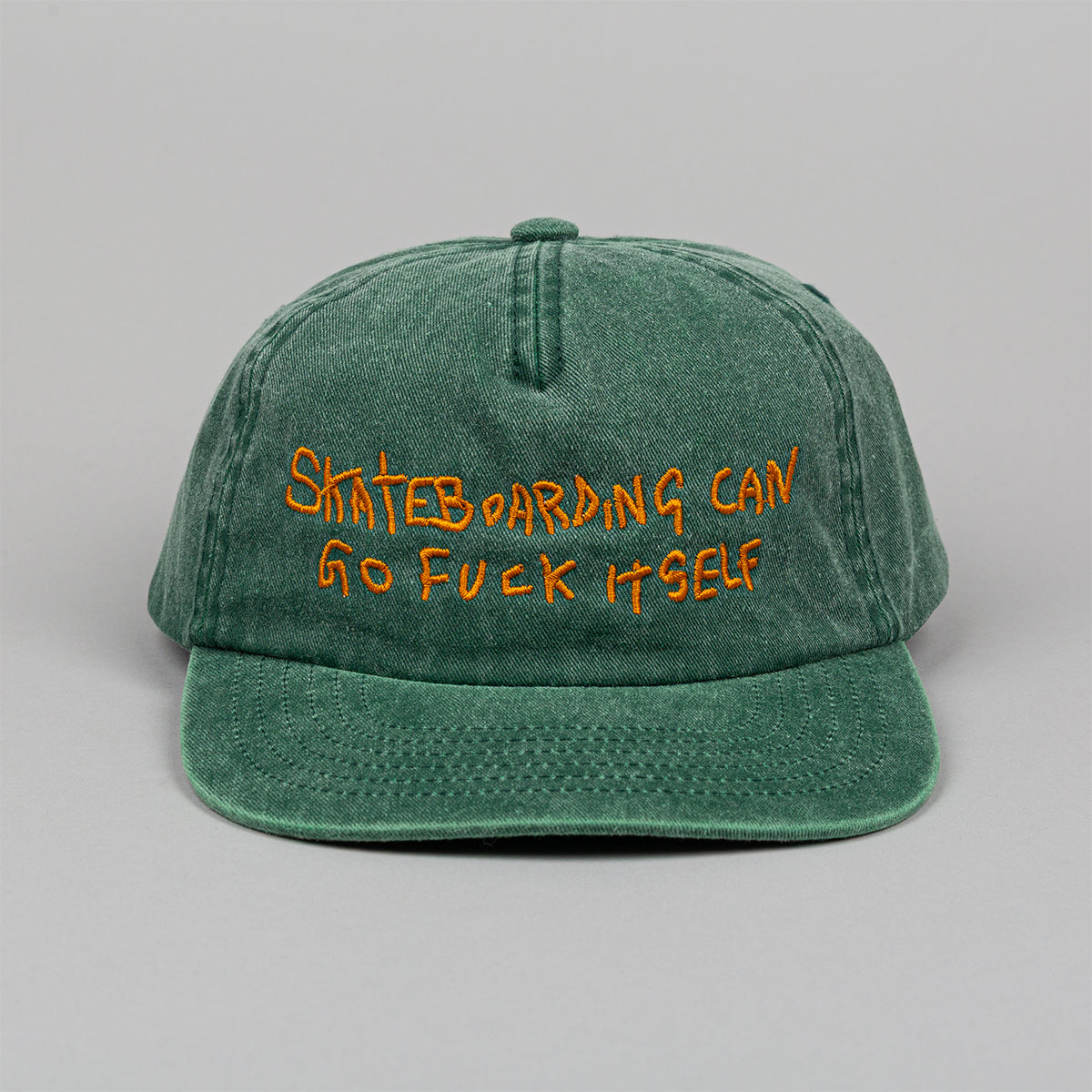 Roadkill Green Skateboarding Can Go Fuck Itself Cap