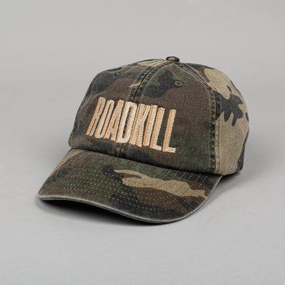 RoadKill Embroidered 5 Panel Vintage Camo Cap